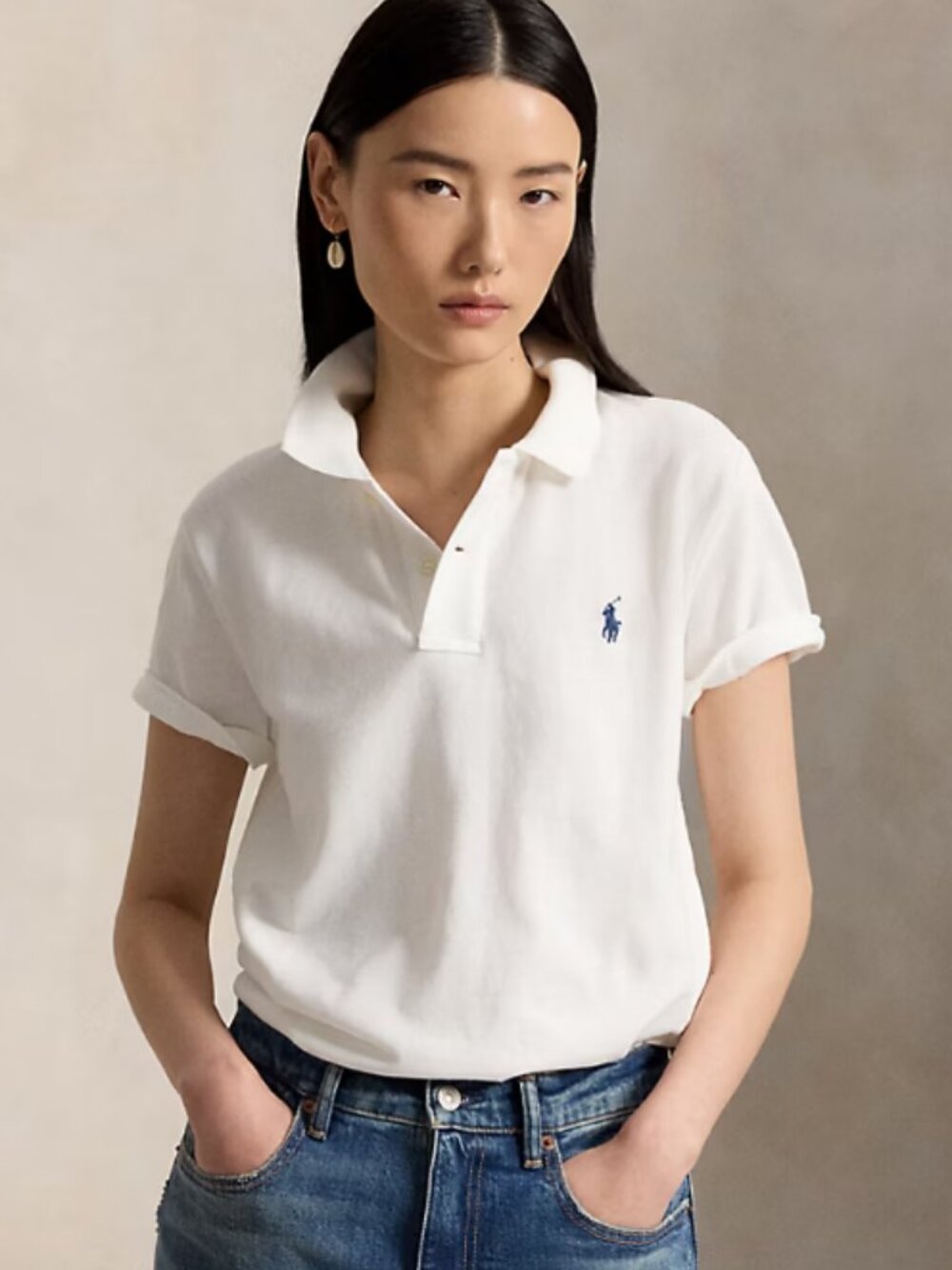 Iconic Classic Fit Mesh Polo Shirt